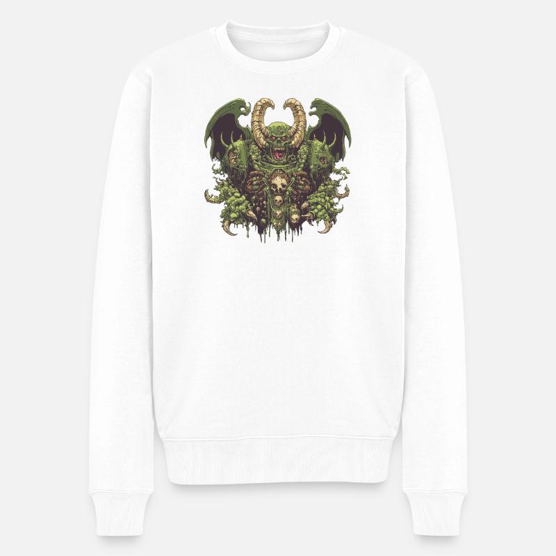 Nurgle-Logo - Männer Premium Bio Pullover - Weiß