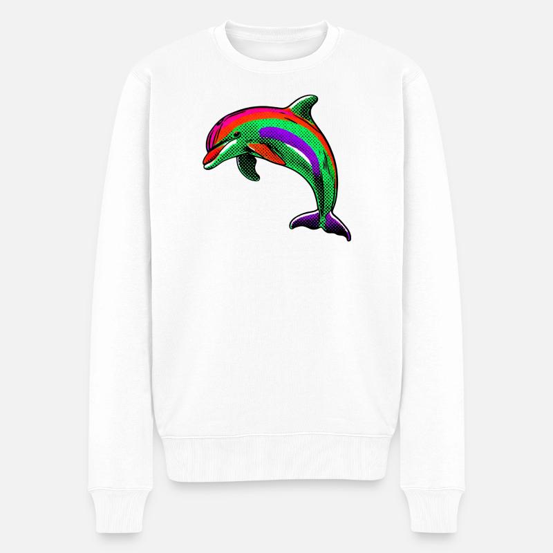Dauphin - Pull Premium bio Homme - blanc