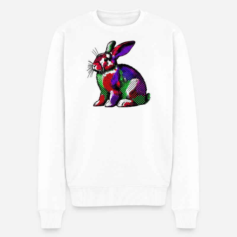 Lapin - Pull Premium bio Homme - blanc