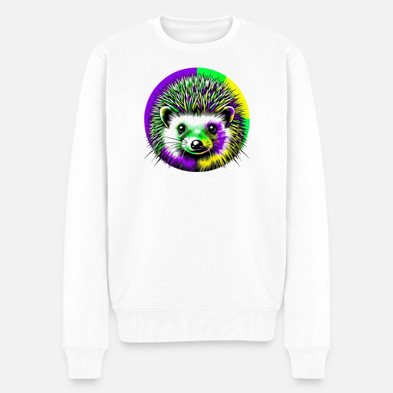 Hérisson - Pull Premium bio Homme - blanc