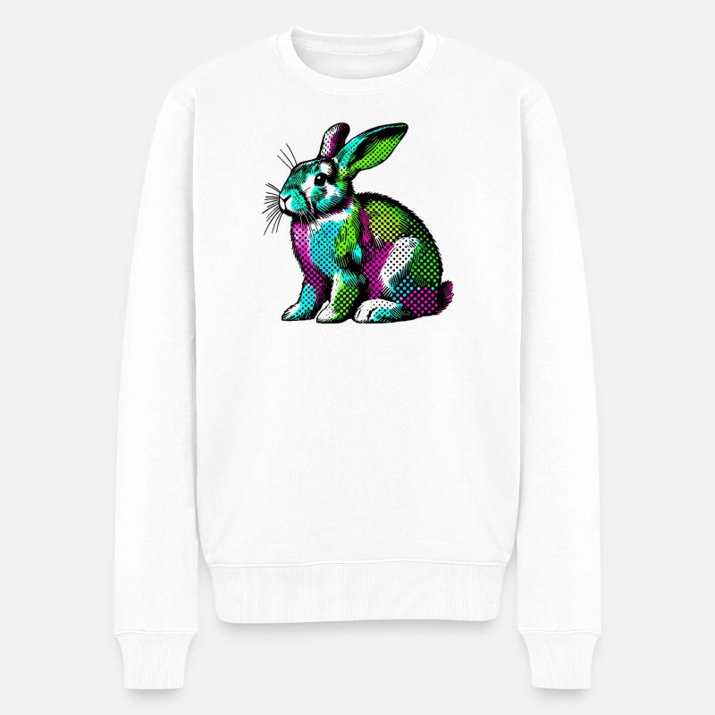 Lapin - Pull Premium bio Homme - blanc