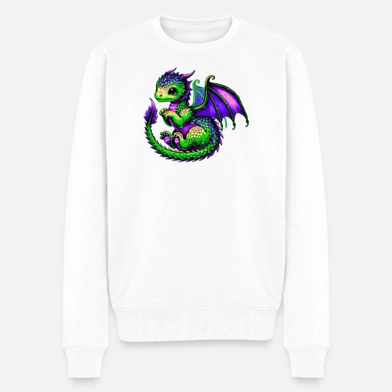 Dragon - Pull Premium bio Homme - blanc