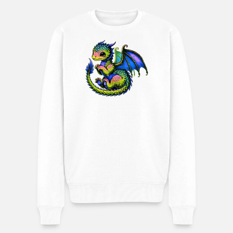 Dragon - Pull Premium bio Homme - blanc