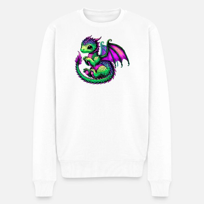 Dragon - Pull Premium bio Homme - blanc