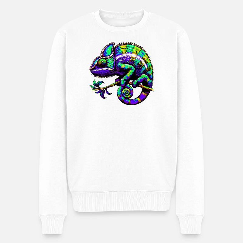 Caméléon - Pull Premium bio Homme - blanc