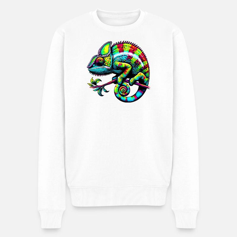 Caméléon - Pull Premium bio Homme - blanc