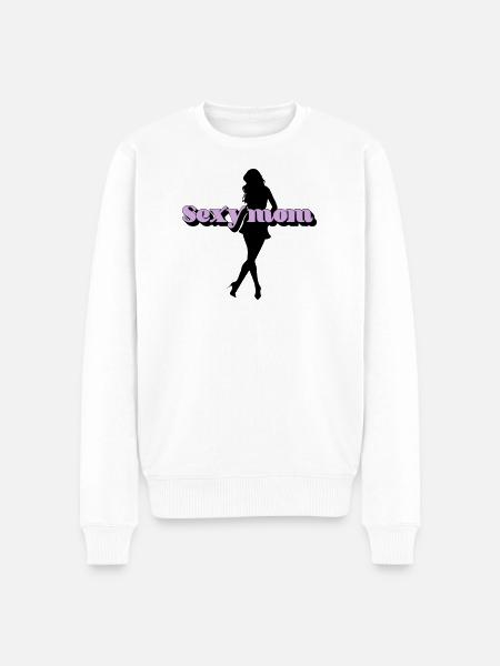 Sexy mom - Men's Premium Organic Jumper - white