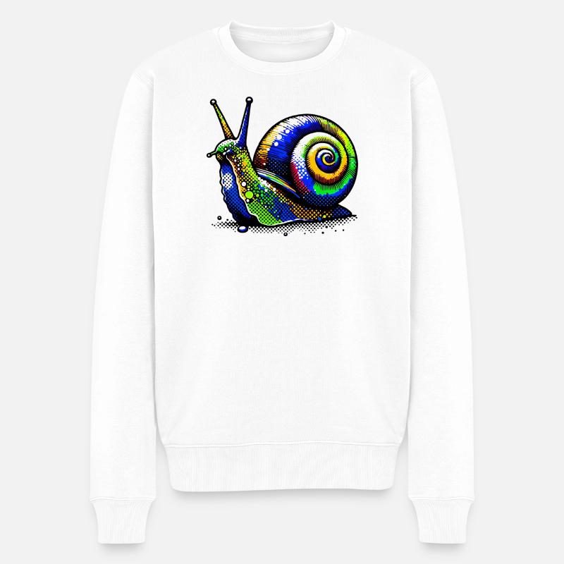 Escargot - Pull Premium bio Homme - blanc