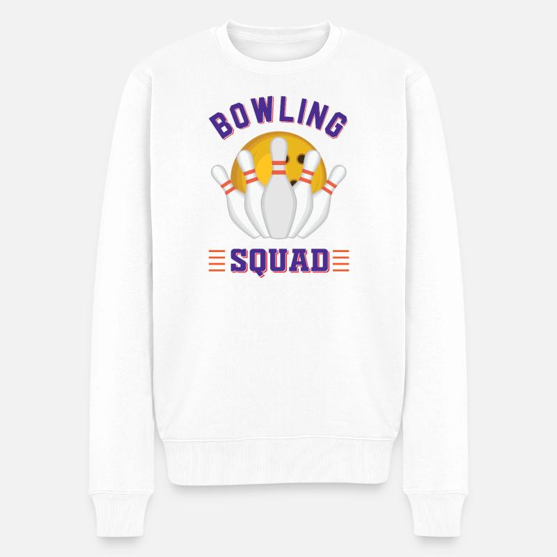 Équipe de bowling - Pull Premium bio Homme - blanc