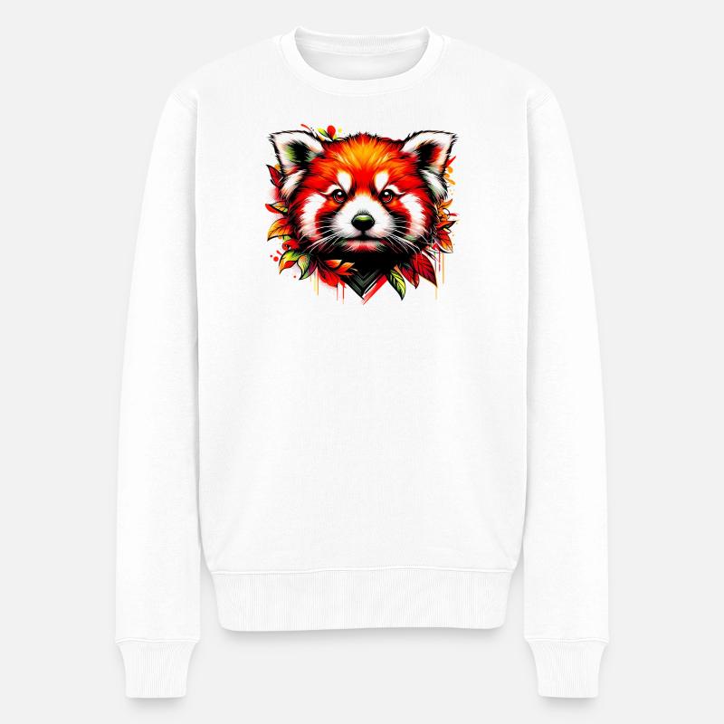 Petit panda - Pull Premium bio Homme - blanc