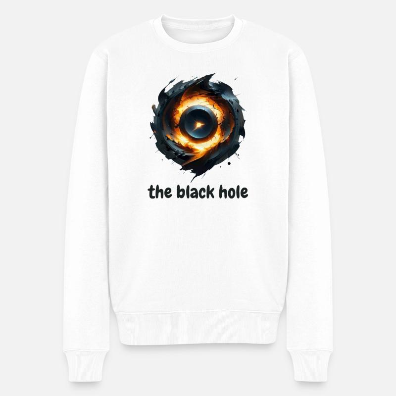 The Black Hole - Pull Premium bio Homme - blanc