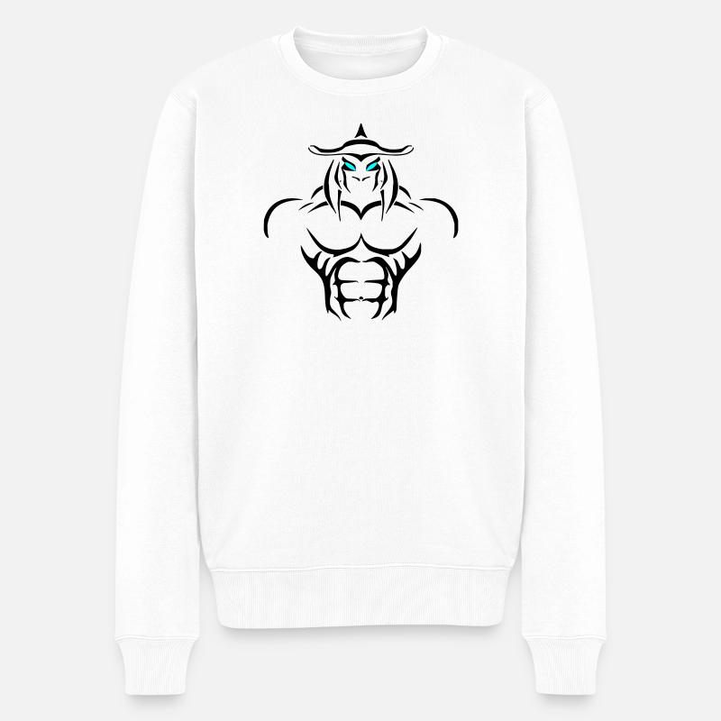 Alpha Pisces Deluxe - Männer Premium Bio Pullover - Weiß