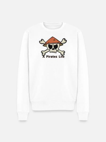 A Pirates Life logo - Männer Premium Bio Pullover - Weiß