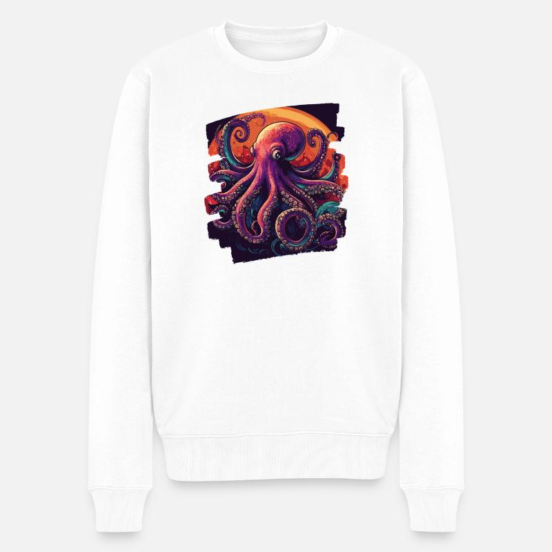 Pieuvre Pieuvre - Pull Premium bio Homme - blanc