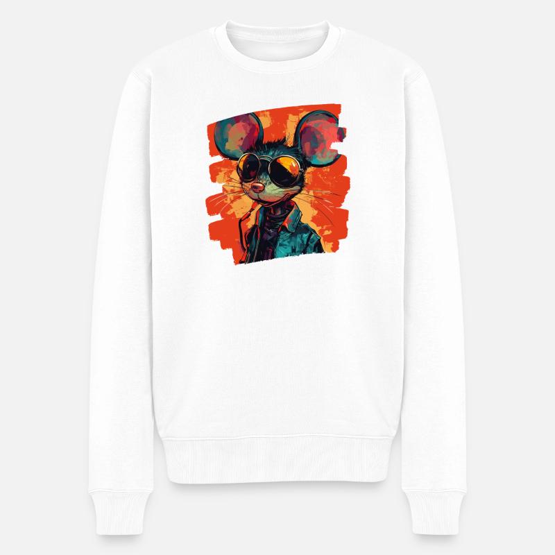 Souris - Pull Premium bio Homme - blanc