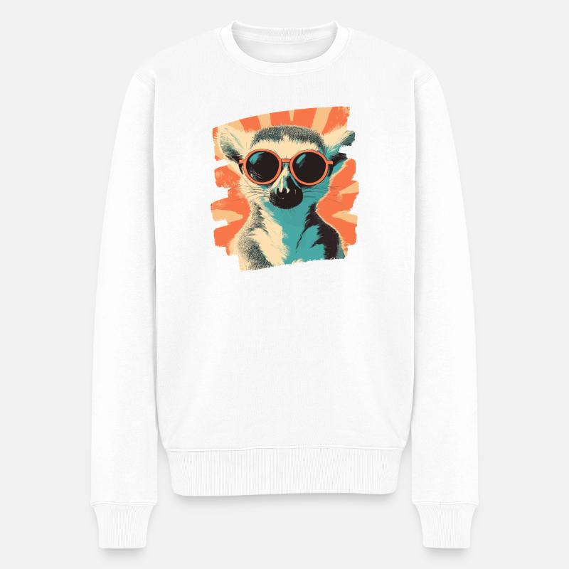 Lémurien - Pull Premium bio Homme - blanc