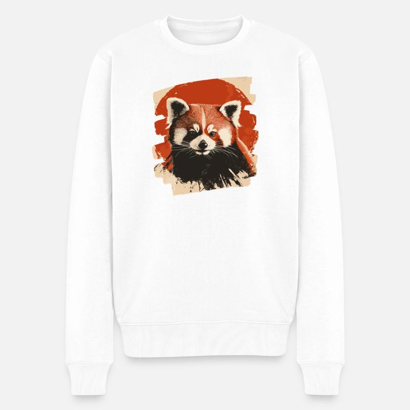 Petit panda - Pull Premium bio Homme - blanc
