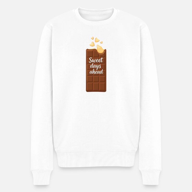 Sweet days ahead - Männer Premium Bio Pullover - Weiß