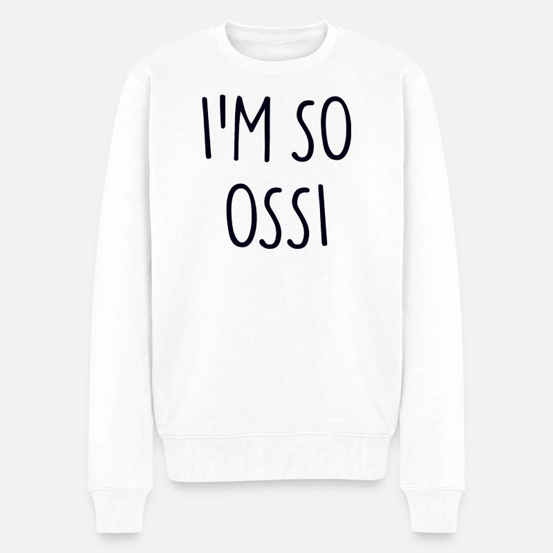JE SUIS TELLEMENT OSSI Est - Pull Premium bio Homme - blanc