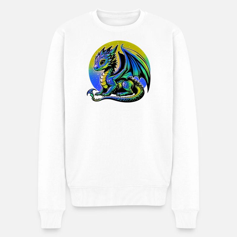Dragon - Pull Premium bio Homme - blanc