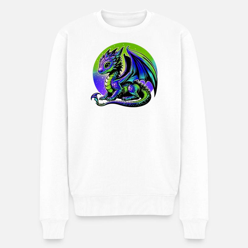 Dragon - Pull Premium bio Homme - blanc