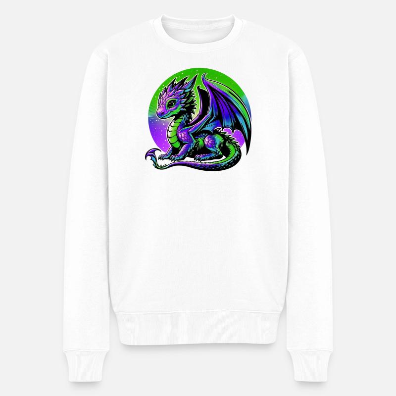 Dragon - Pull Premium bio Homme - blanc