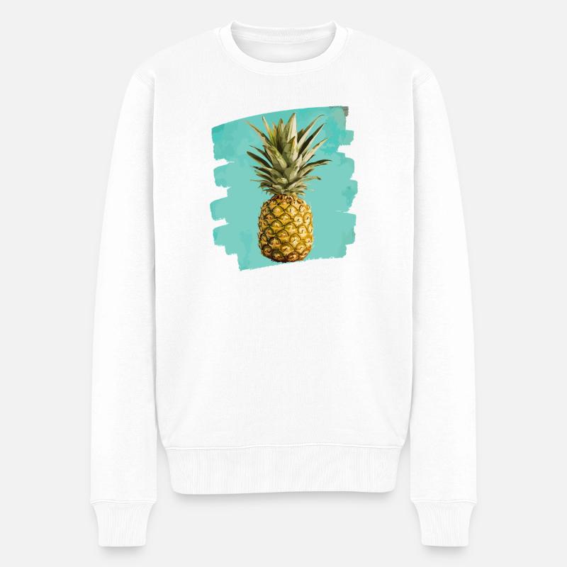 Ananas - Pull Premium bio Homme - blanc