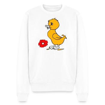 Poussins de Pâques Joyeuses Pâques - Pull Premium bio Homme - blanc - Devant - Thijin (182cm)
