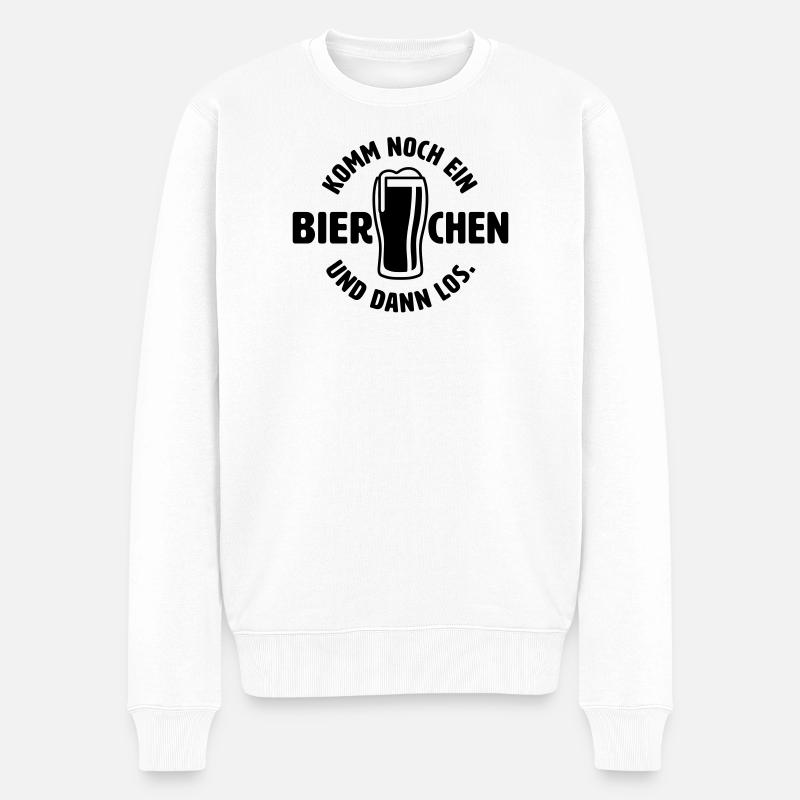 Noch ein Bierchen - Männer Premium Bio Pullover - Weiß