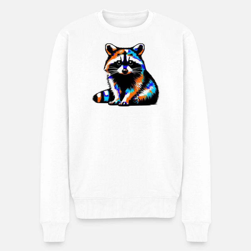 Raton laveur - Pull Premium bio Homme - blanc