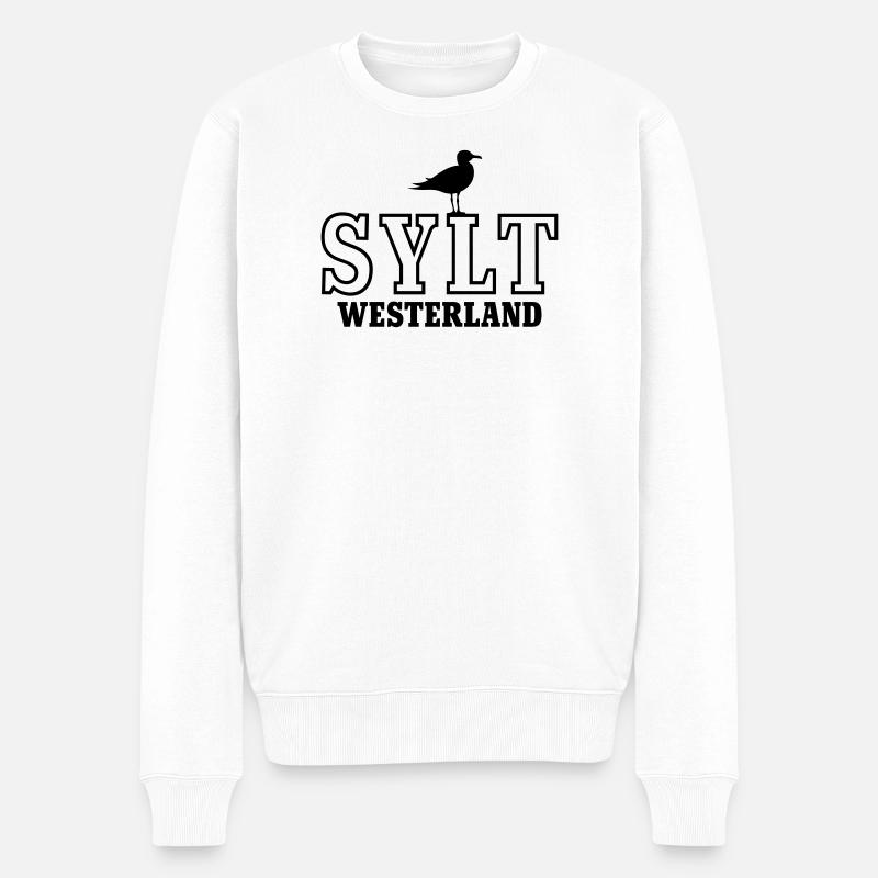 Sylt Westerland - Pull Premium bio Homme - blanc