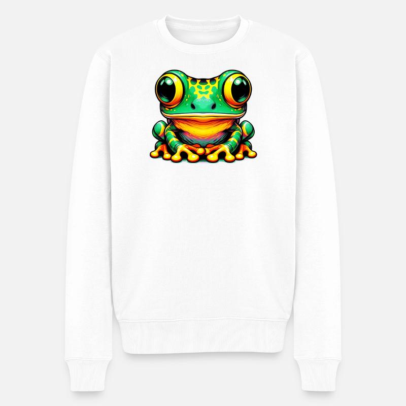 Grenouille - Pull Premium bio Homme - blanc