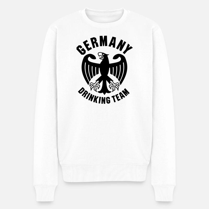 Équipe de boisson en Allemagne - Pull Premium bio Homme - blanc