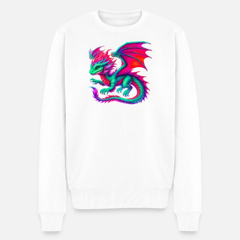 Dragon - Pull Premium bio Homme - blanc