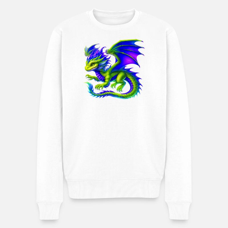 Dragon - Pull Premium bio Homme - blanc
