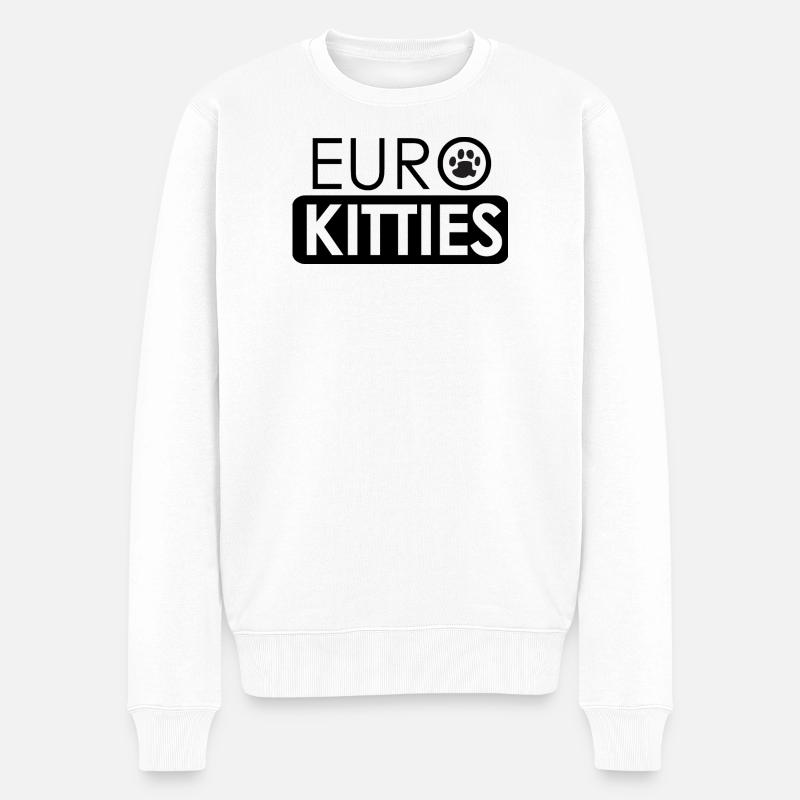 Eurokitties  - Männer Premium Bio Pullover - Weiß