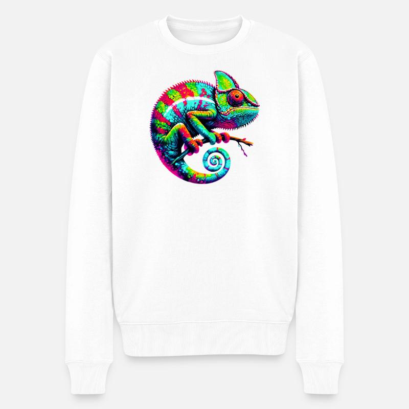 Caméléon - Pull Premium bio Homme - blanc