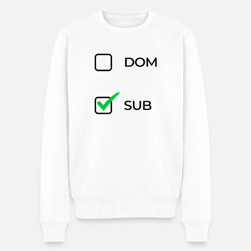 Unter-Auswahl - Männer Premium Bio Pullover - Weiß