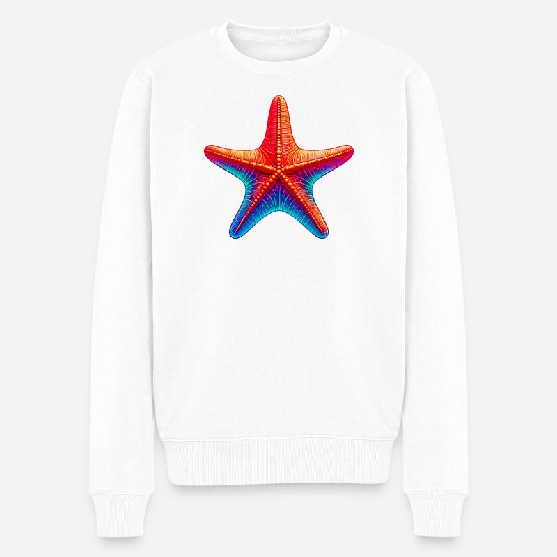 Étoile de mer - Pull Premium bio Homme - blanc