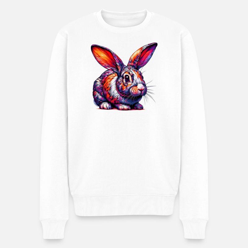 Lapin - Pull Premium bio Homme - blanc