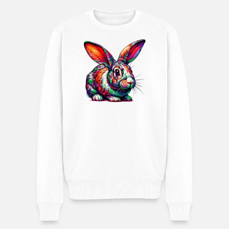 Lapin - Pull Premium bio Homme - blanc