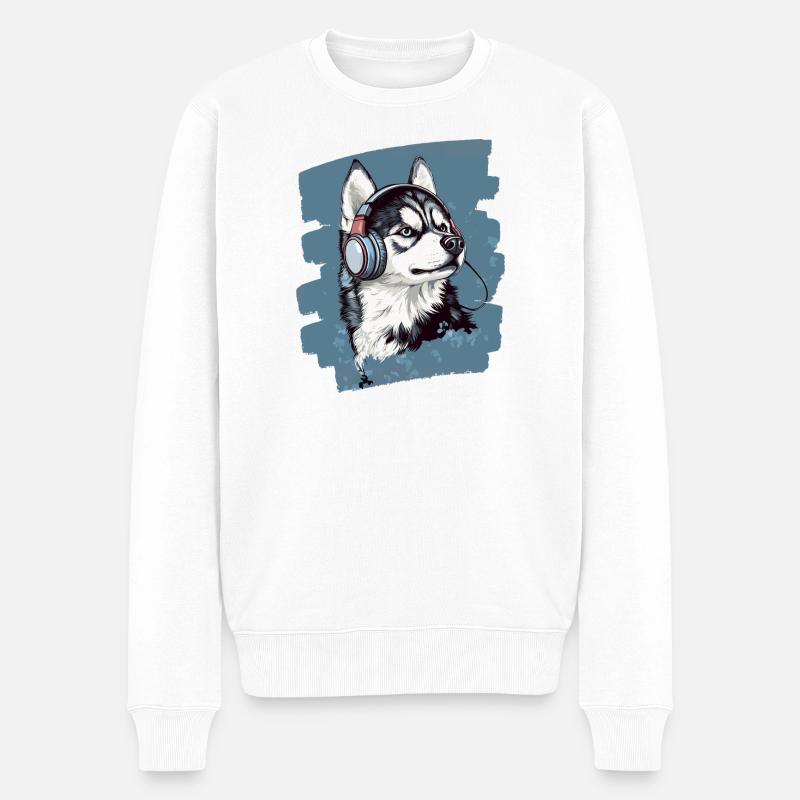 Rauque - Pull Premium bio Homme - blanc