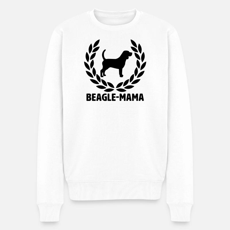 Maman Beagle - Pull Premium bio Homme - blanc
