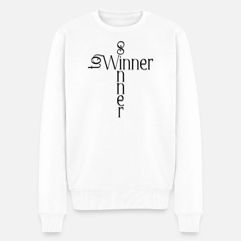 SinnertoWinner Design - Pull Premium bio Homme - blanc
