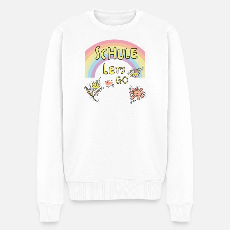 Inscription à l’école - Pull Premium bio Homme - blanc