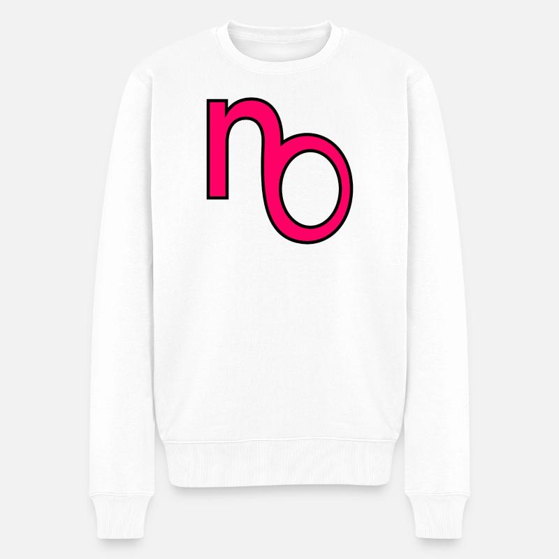 ANTWORT KEINE KOMMUNIKATION - Männer Premium Bio Pullover - Weiß