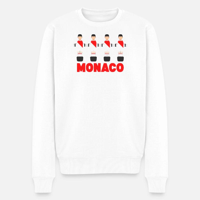 Monaco - Männer Premium Bio Pullover - Weiß