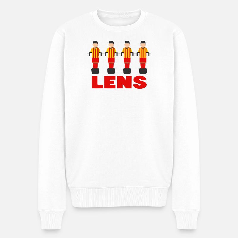 Lens - Pull Premium bio Homme - blanc