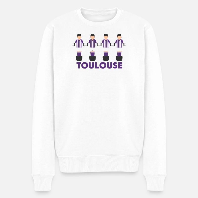 Toulouse - Männer Premium Bio Pullover - Weiß