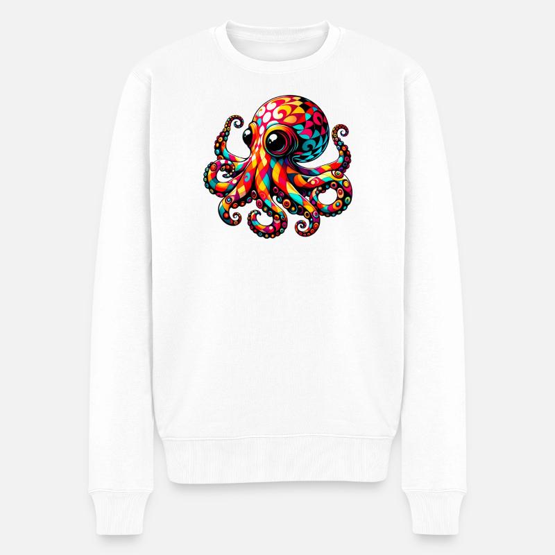 Pieuvre - Pull Premium bio Homme - blanc